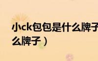小ck包包是什么牌子的包包（小ck包包是什么牌子）