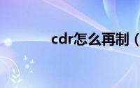 cdr怎么再制（cdr在线编辑）