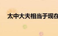 太中大夫相当于现在什么官（太中大夫）