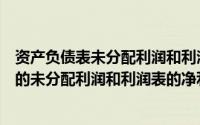 资产负债表未分配利润和利润表净利润不一致（资产负债表的未分配利润和利润表的净利润之间什么勾稽关系啊）