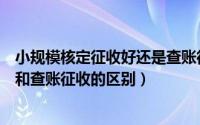 小规模核定征收好还是查账征收好（小规模纳税人核定征收和查账征收的区别）
