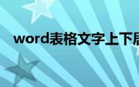 word表格文字上下居中（文字上下居中）