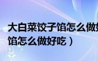 大白菜饺子馅怎么做好吃又简单（大白菜饺子馅怎么做好吃）