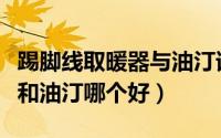 踢脚线取暖器与油汀谁最省电（踢脚线取暖器和油汀哪个好）