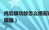 纯后级功放怎么搭配前级（纯后级功放如何配前级）