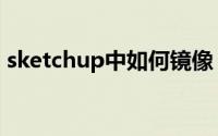 sketchup中如何镜像（sketchup如何镜像）