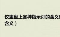 仪表盘上各种指示灯的含义象雨伞（仪表盘上各种指示灯的含义）
