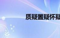 质疑置疑怀疑（质疑置疑）
