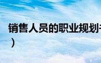 销售人员的职业规划书（销售人员的职业规划）