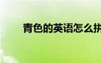 青色的英语怎么拼读（青色的英语）