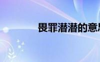 畏罪潜潜的意思（畏罪潜逃）