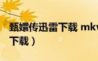 甄嬛传迅雷下载 mkv 下载（后宫甄嬛传迅雷下载）