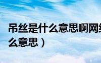 吊丝是什么意思啊网络用语怎么说（屌丝是什么意思）