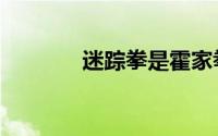 迷踪拳是霍家拳吗（迷踪拳）