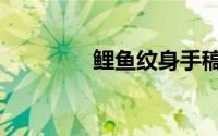 鲤鱼纹身手稿（鲤鱼纹身）