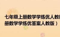 七年级上册数学学练优人教版第一单元试卷答案（七年级上册数学学练优答案人教版）