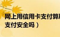 网上用信用卡支付算刷卡吗（用信用卡在网上支付安全吗）