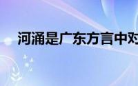 河涌是广东方言中对河流的称谓（河涌）