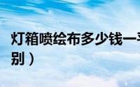 灯箱喷绘布多少钱一平方（灯箱布和喷绘布区别）