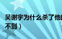 吴谢宇为什么杀了他的母亲（吴谢宇为什么抓不到）