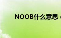 NOOB什么意思（noob什么意思）