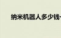 纳米机器人多少钱一个（纳米机器人）