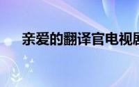 亲爱的翻译官电视剧全集在线观看高清