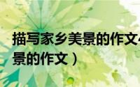 描写家乡美景的作文400字左右（描写家乡美景的作文）