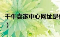 千牛卖家中心网址是什么（千牛卖家中心登陆）