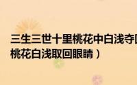 三生三世十里桃花中白浅夺回眼睛是哪一集（三生三世十里桃花白浅取回眼睛）