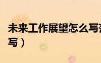 未来工作展望怎么写范文（未来工作展望怎么写）
