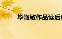 毕淑敏作品读后感（毕淑敏作品）