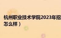 杭州职业技术学院2023年招生计划（杭州万向职业技术学院怎么样）