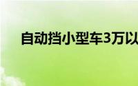 自动挡小型车3万以内（自动挡小型车）