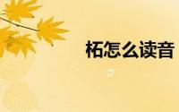 柘怎么读音（柘怎么读）