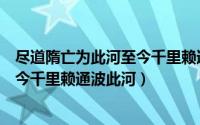 尽道隋亡为此河至今千里赖通波河读音（尽道隋亡为此河至今千里赖通波此河）