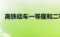 高铁动车一等座和二等座区别（高铁动车）