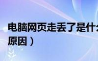 电脑网页走丢了是什么意思（网页走丢是什么原因）