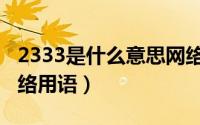 2333是什么意思网络用语（2333什么意思网络用语）