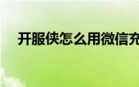 开服侠怎么用微信充值（开服侠怎么用）