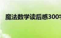 魔法数学读后感300字（魔法数学读后感）