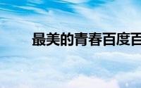 最美的青春百度百科（最美的青春）