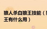 狼人杀白狼王技能（狼人杀白狼王怎么玩白狼王有什么用）