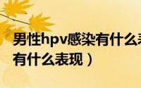 男性hpv感染有什么表现图片（男性hpv感染有什么表现）