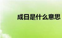 成日是什么意思（日是什么意思）