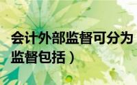 会计外部监督可分为（会计监督体系中的外部监督包括）