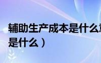 辅助生产成本是什么意思（辅助生产成本指的是什么）
