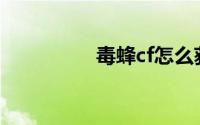 毒蜂cf怎么获得（毒蜂）