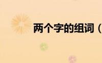 两个字的组词（百组词两个字）