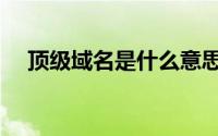 顶级域名是什么意思（顶级域名是什么）